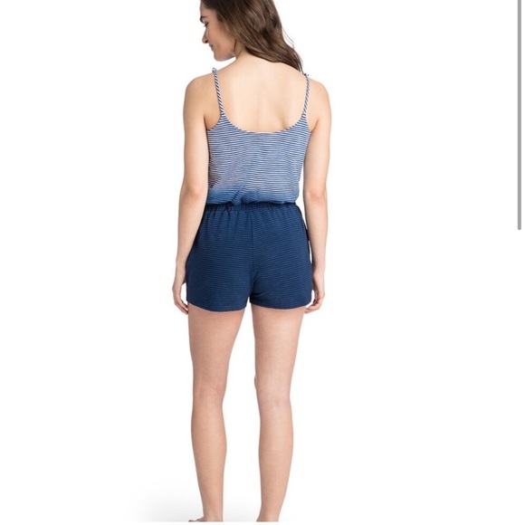 Vineyard Vines Blue Striped Ombré Romper S - Picture 4 of 7